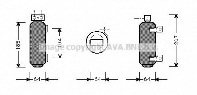 AVA QUALITY COOLING old282 -  Осушитель, кондиционер